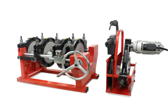 Hdpeの管のための125mmマニュアルのバット融接機械4クランプ
