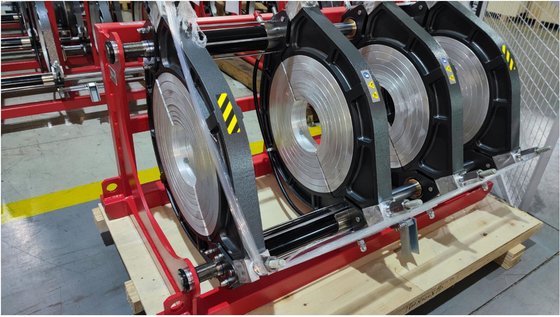 0.75KW 90mmのHdpeの管のための油圧バット融接機械