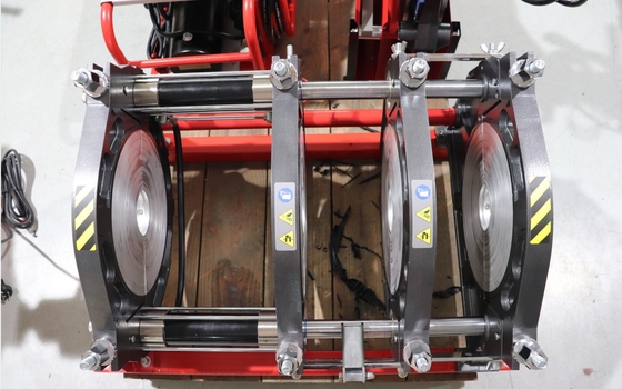 50HZトロリーが付いている油圧バット融接機械220V 355MM HDPE