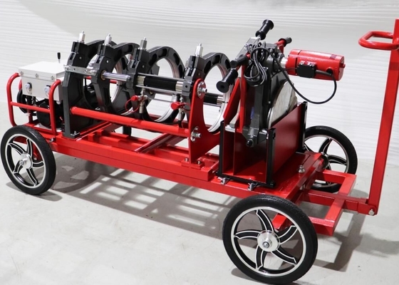 50HZトロリーが付いている油圧バット融接機械220V 355MM HDPE