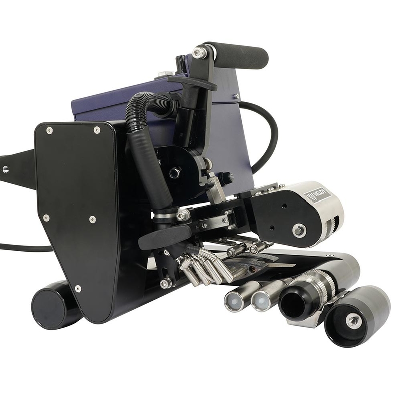 WELDY WGW300 0.5 -3.0MMの厚いフィルムのタイプGeomembraneの熱いくさびの溶接工1750W